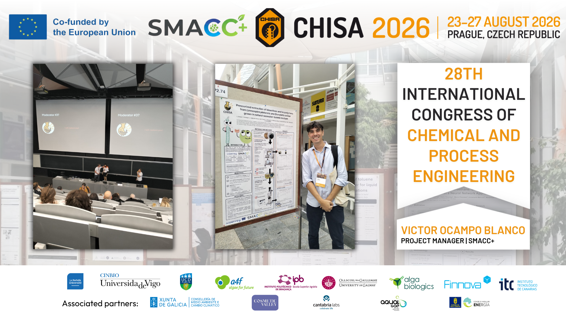 SMACC+ highlights innovative microalgae extraction research at CHISA 2026 in Prague