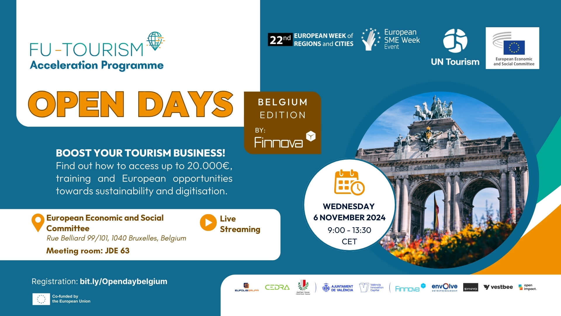 BRUSSELS HOSTS FU-TOURISM OPEN DAY: FUNDING OPPORTUNITIES AND STRATEGIC ALLIANCES FOR BELGIAN AND EUROPEAN TOURISM SMES