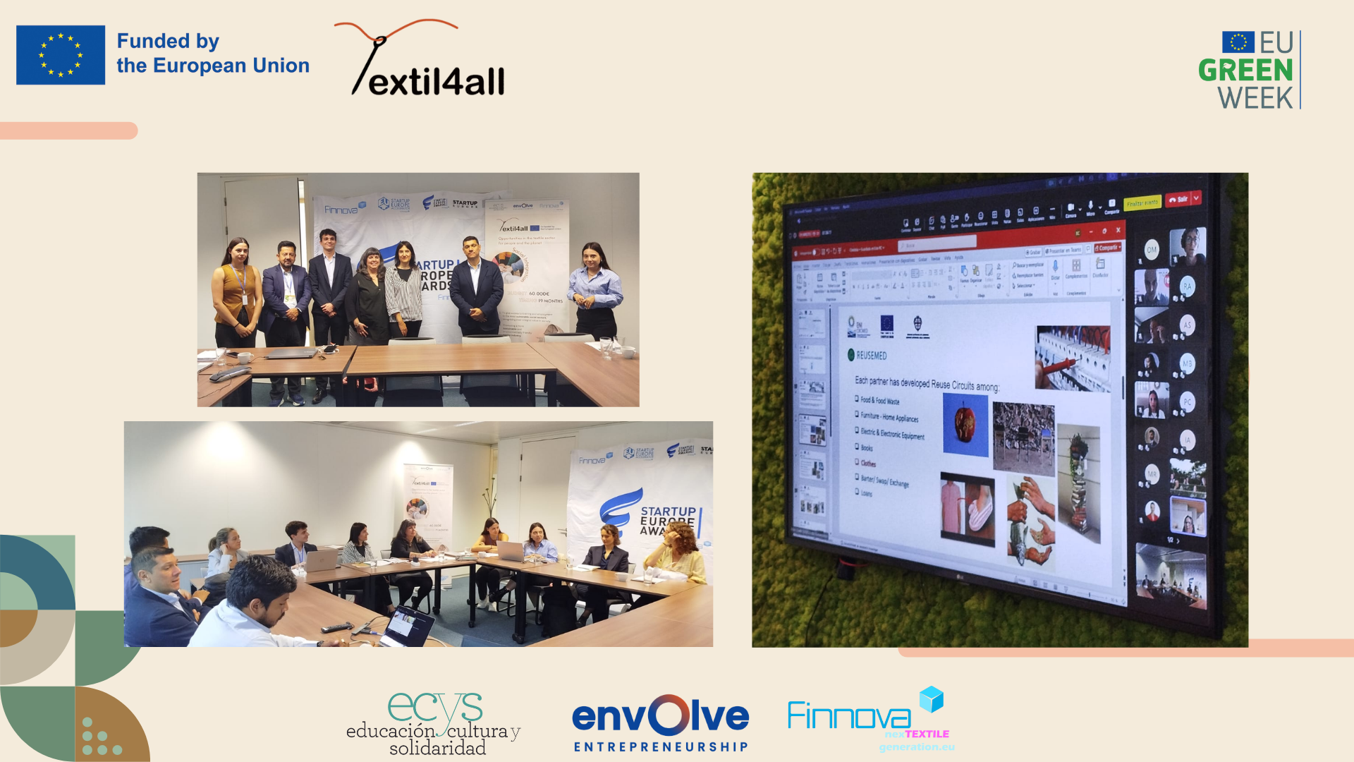 Brussels hosts the closing of the European project TEXTIL4ALL, which has trained 70 people in textile sustainability