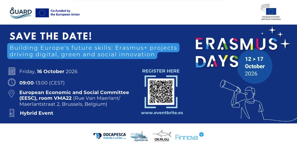 GUARD to highlight occupational safety and training in fishing ports at Erasmus Days 2026 in Brussels