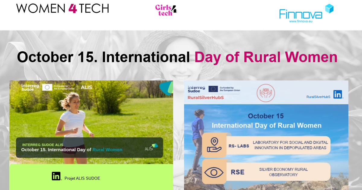 De las jóvenes que se van a las mayores que se quedan: FINNOVA y WomenForTech celebran el Día Internacional de las Mujeres Rurales