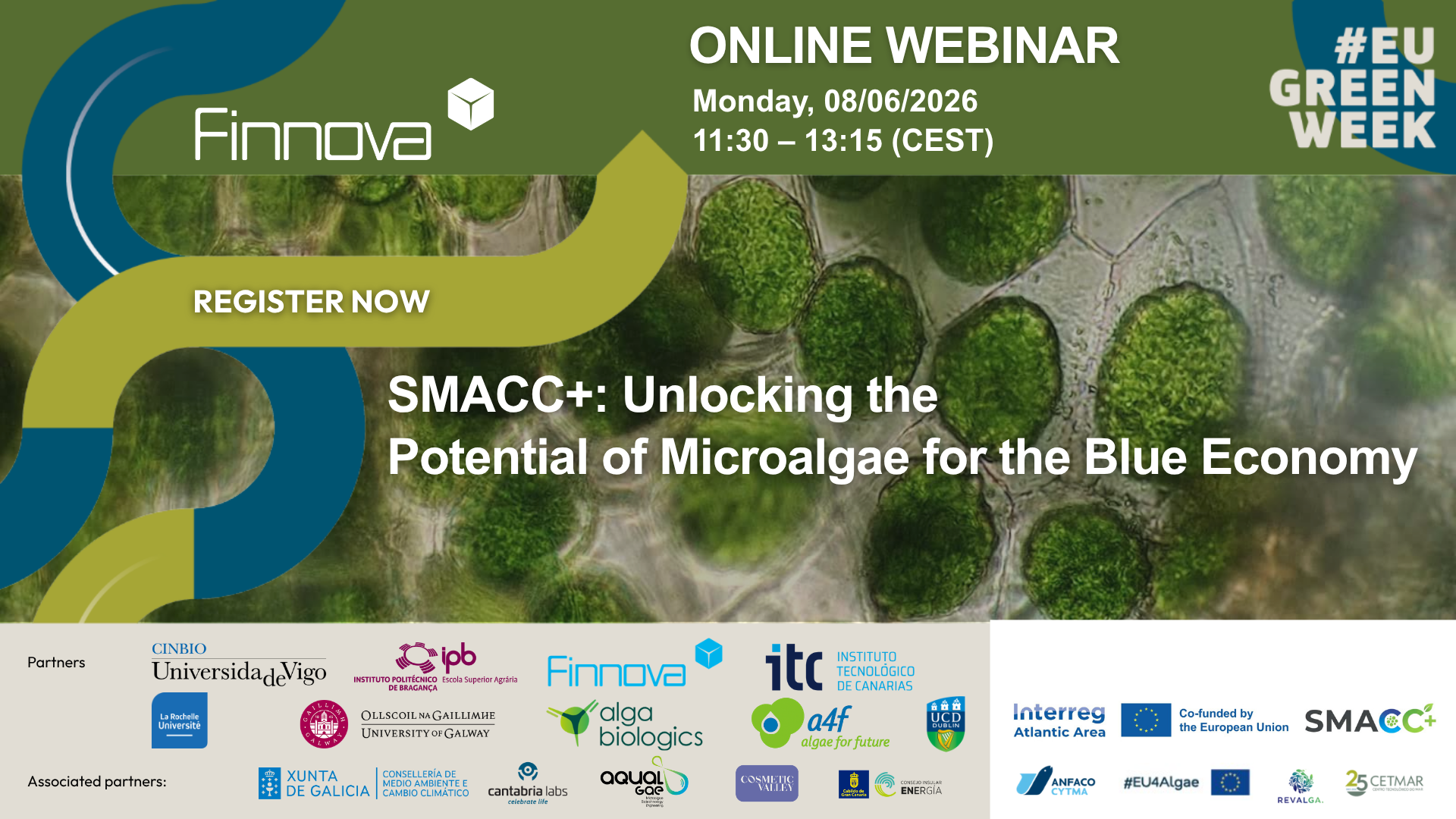 SMACC+ organises a webinar on microalgae and the blue economy during EU Green Week 2026